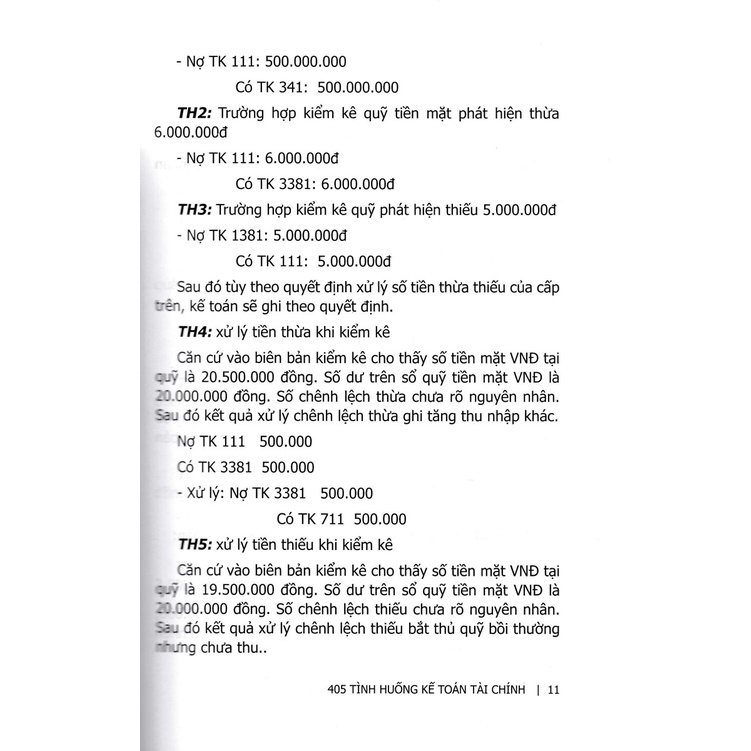 Sách - 405 Tình Huống Kế Toán Tài Chính - KT