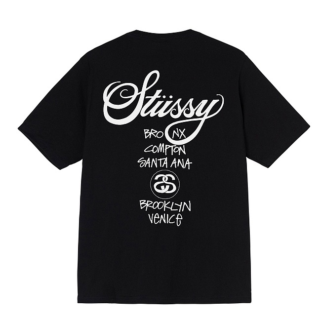 Áo Thun Ngắn Tay In Chữ Stussy Cá Tính Cho Nam 3903658H