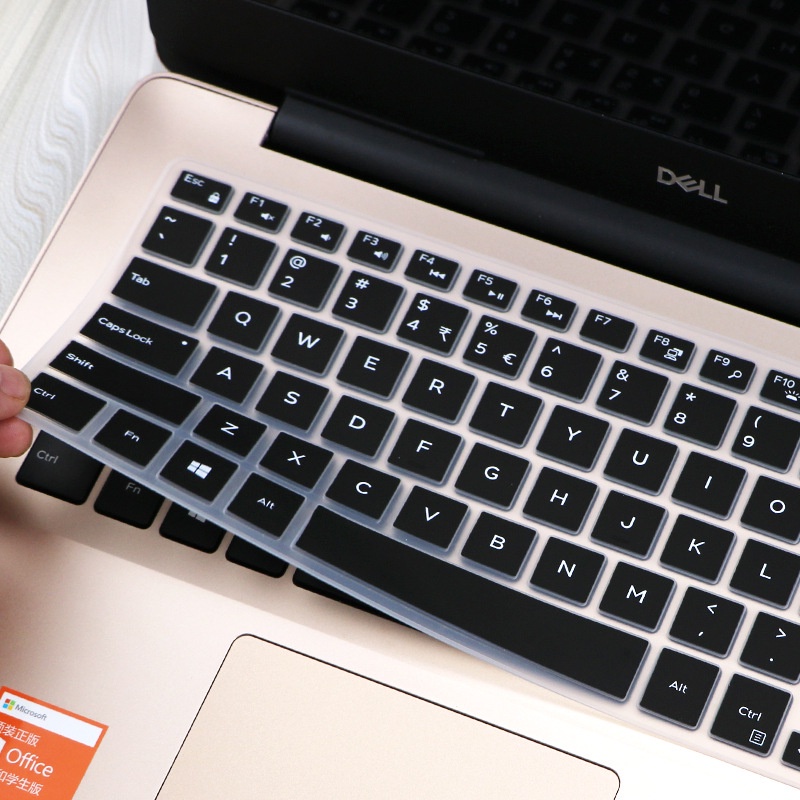 Tấm phủ bảo vệ bàn phím laptop bằng silicon siêu mỏng cho Dell Inspiron 5370 14 Inch