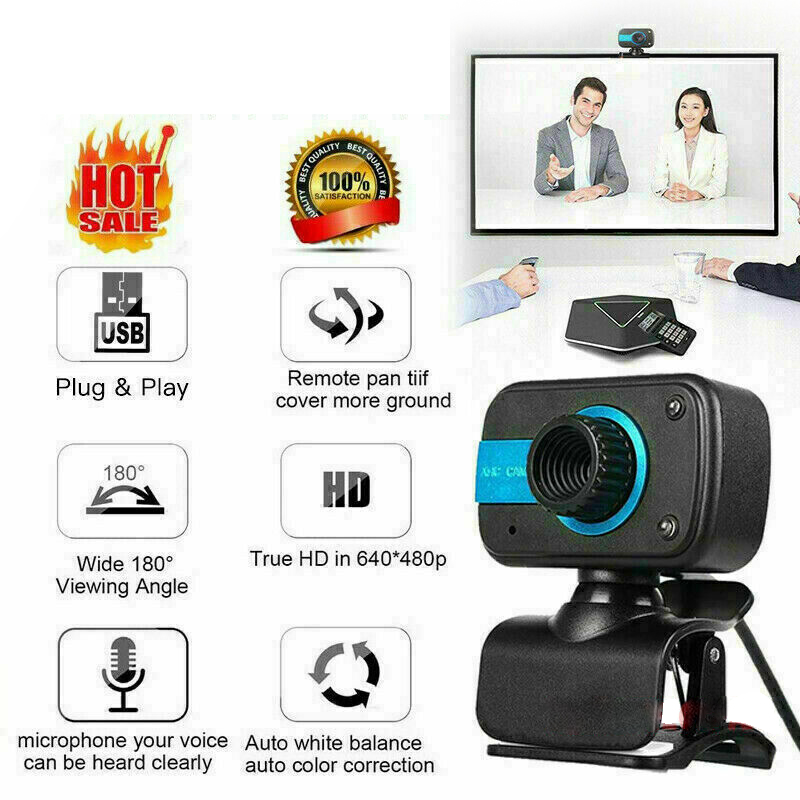 Webcam HD Cổng USB Cho Máy Tính PC Laptop