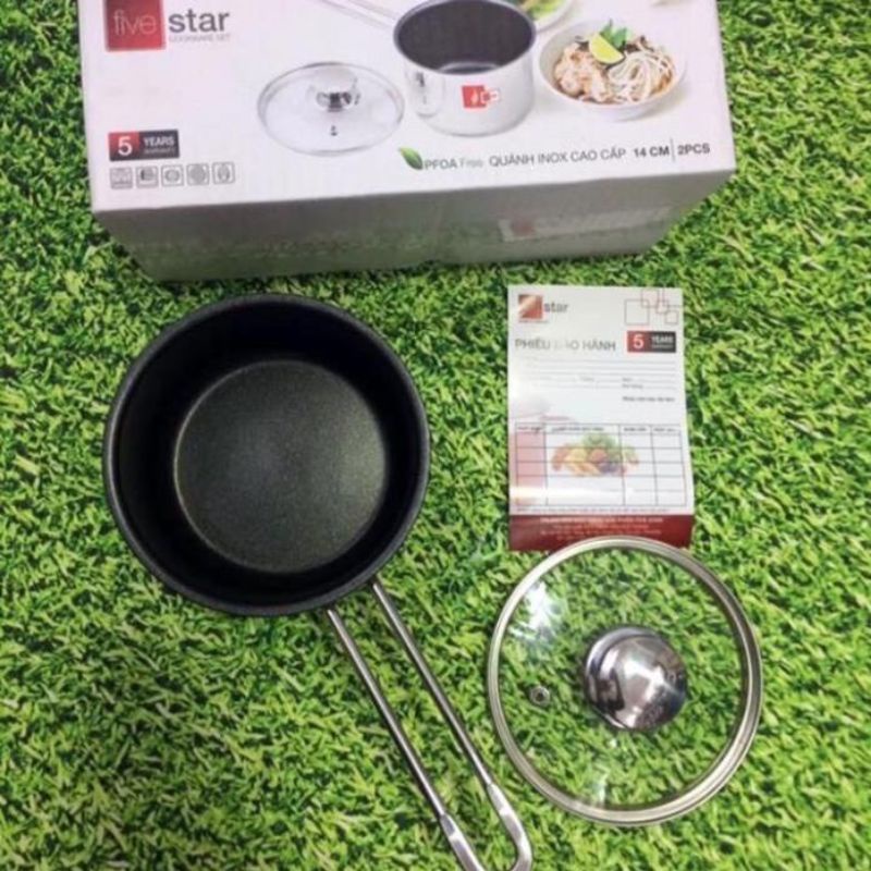 Quánh inox 3 đáy Five star 12/14/16 CM