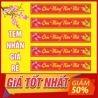 Sticker, tem nhãn dán chúc mừng năm mới