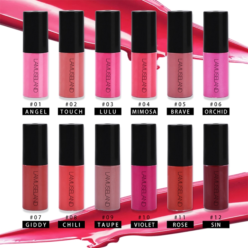 Waterproof Long-Lasting Matte Liquid Lipstick 12 Colors Nude Lip Gloss Velvet Red Lip Tint Makeup | BigBuy360 - bigbuy360.vn