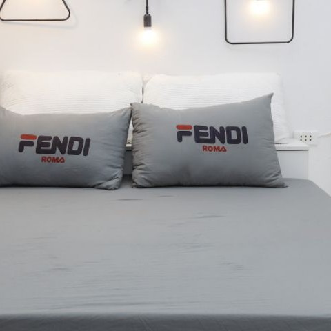 Bộ 3 món ga gối cotton đũi Thương Hiệu siêu mềm mịn