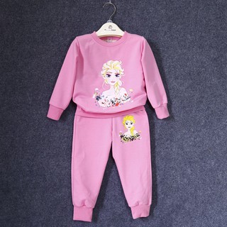 Bộ nỉ da cá elsa bé gái mã số 2708191