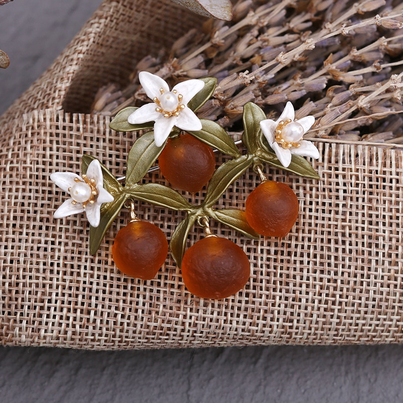 Trâm Cài Áo Hình Hoa Đính Ngọc Trai Sang Trọng Cho Nữ