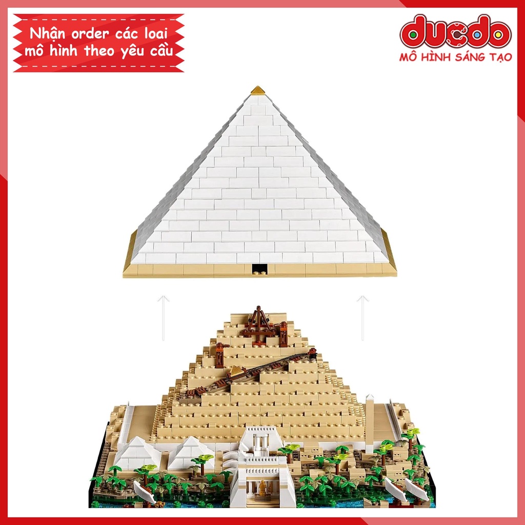 6111 Lắp ghép Mô hình Đại kim tự tháp Giza Ai Cập - Đồ chơi Xếp hình Mô hình 21058