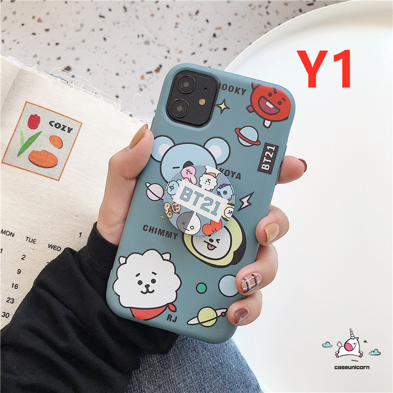 Ốp lưng hình BTS BT21 hoạt hình cho Realme C11 2020 5 5s 5i 6i C3 C1 C2 3 3pro