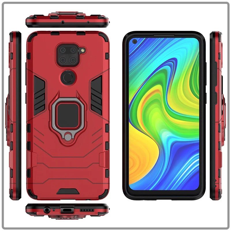 Ốp lưng Xiaomi Redmi Note 9 - Redmi 10X iRON - MAN IRING Nhựa PC cứng viền dẻo chống sốc