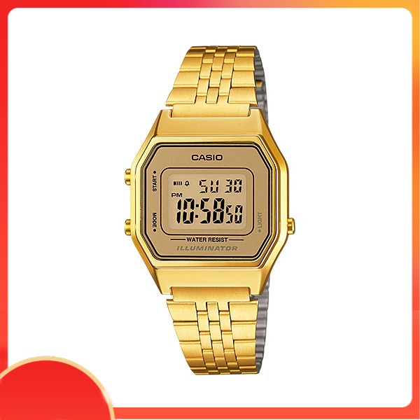 Đồng hồ nữ dây thép Casio chính hãng Anh Khuê LA680WGA-9DF (29)