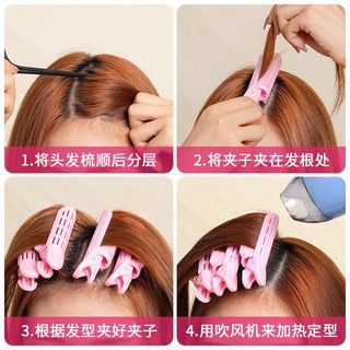  Set 3 Kẹp Phồng Chân Tóc Tự Nhiên