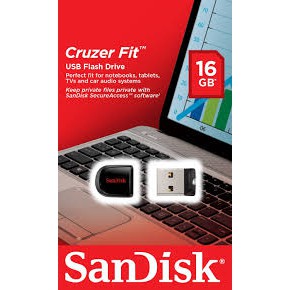 [ Copy nhanh ] USB 16GB SanDisk 2.0 CZ33 Cruzer Fit - Bảo hành 5 năm !