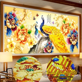 TRANH ĐÍNH ĐÁ CÔNG 183X72CM