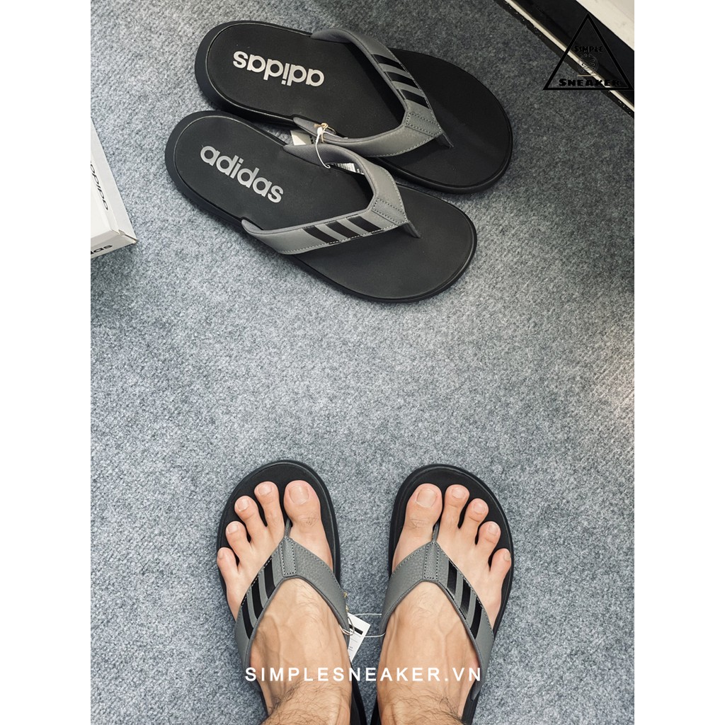 Dép Adidas Xỏ Ngón 💙FREESHIP💙 Dép Kẹp Adidas Auth - Adidas Comfort Flip Flops Core Black Chính Hãng