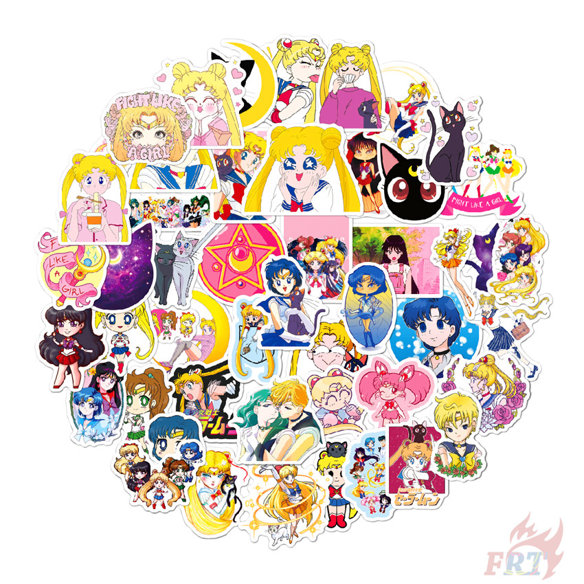 100Pcs/Set ❉ Sailor Moon Series A Stickers ❉ Anime DIY Fashion Luggage Laptop Skateboard Doodle Stickers