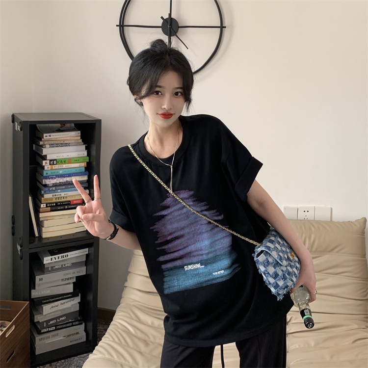 NRVP Áo Thun Nữ Tay Ngắn In Hình Phong Cách Hàn Quốc Thời Trang Mùa Hè 2022