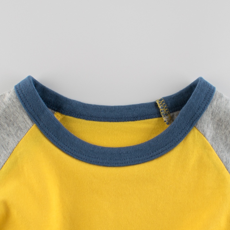 Áo bé trai TrueKids áo thun cho bé trai phối màu trơn basic