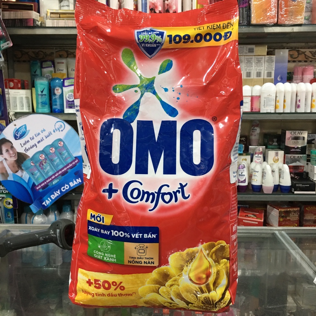 Bột giặt OMO Comfort tinh dầu thơm nồng nàn 5.3 kg
