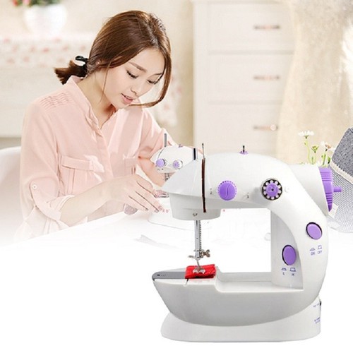 MÁY MAY MINI CMD GIA ĐÌNH 2 CHẾ ĐỘ NHANH-CHẬM CÓ ĐÈN LED/ TẶNG KÈM 4 SUẤT CHỈ