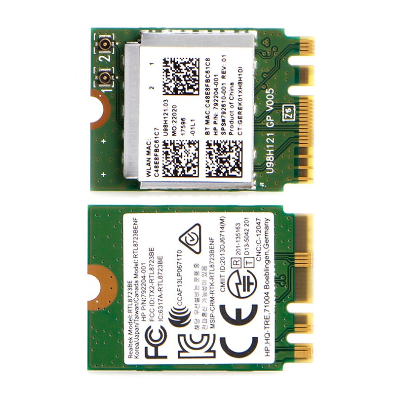 Card wifi không dây WIFI RTL8723BE 792204-001 giao diện NGFF dành cho máy HP DELL Asus