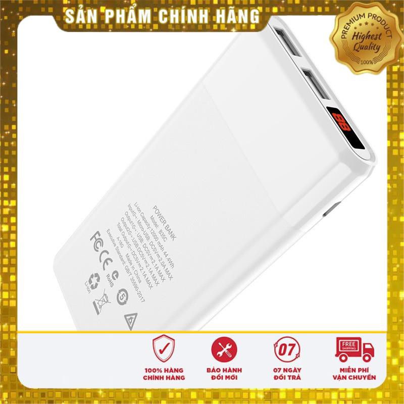 (CHÍNH HÃNG) SẠC DỰ PHÒNG HOCO B35C / 12000MAH / 2 CỔNG