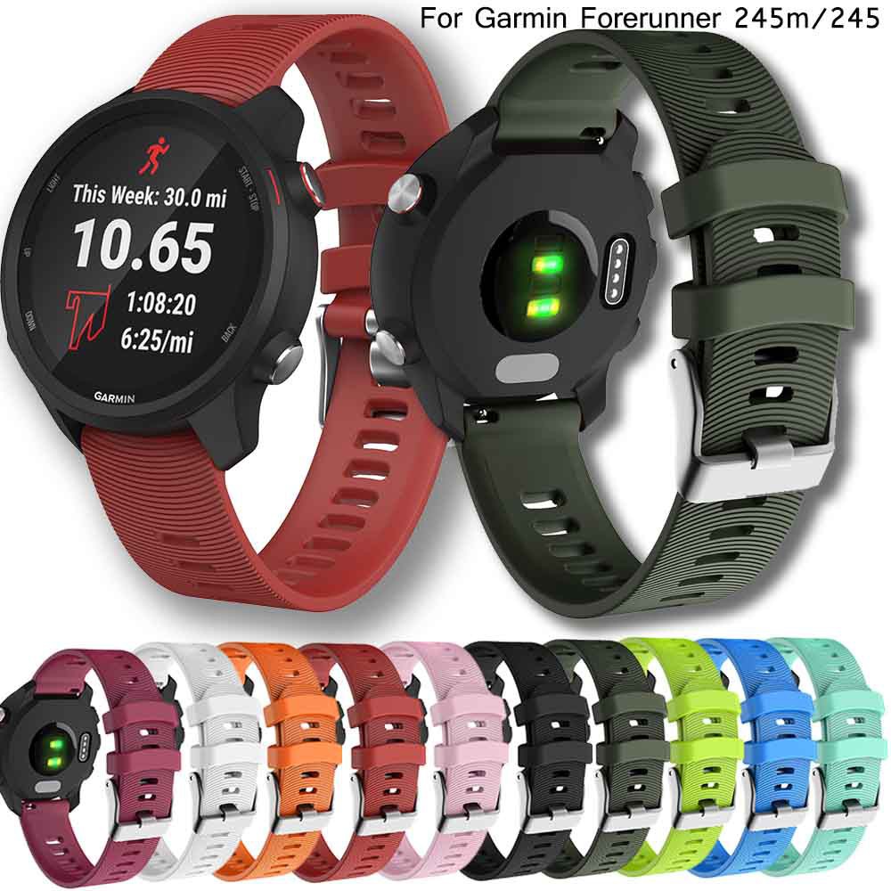 Dây đeo silicon thay thế cho Garmin Forerunner 245/245M/645/645 music /Vivoactive 3/Huami Amazfit GTS/ Amazfit BIP lite