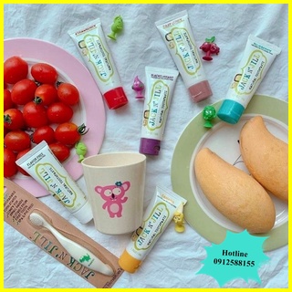 Set bàn chải kem đánh răng hữu cơ Jack N Jill Úc 50g