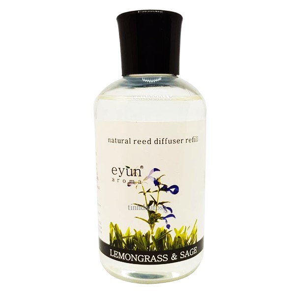 Tinh dầu Refill (thay thế, bổ sung) 180ml, hương Sả chanh &amp; Xô thơm, dùng để rót vào bộ cắm đã cạn tinh dầu