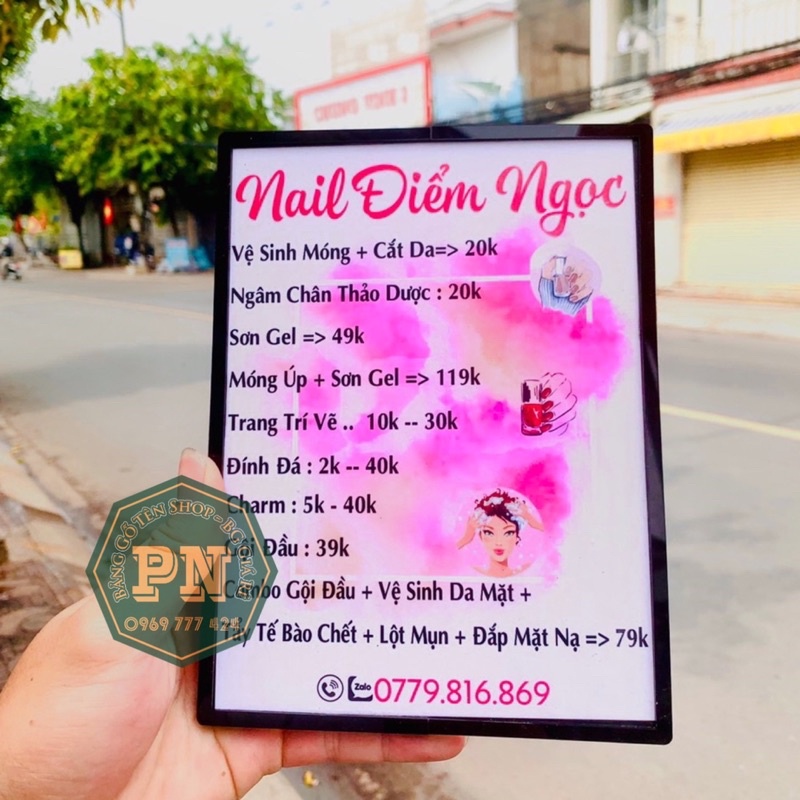 Menu Bảng Tên Shop Decor Trang trí Theo Yêu cầu