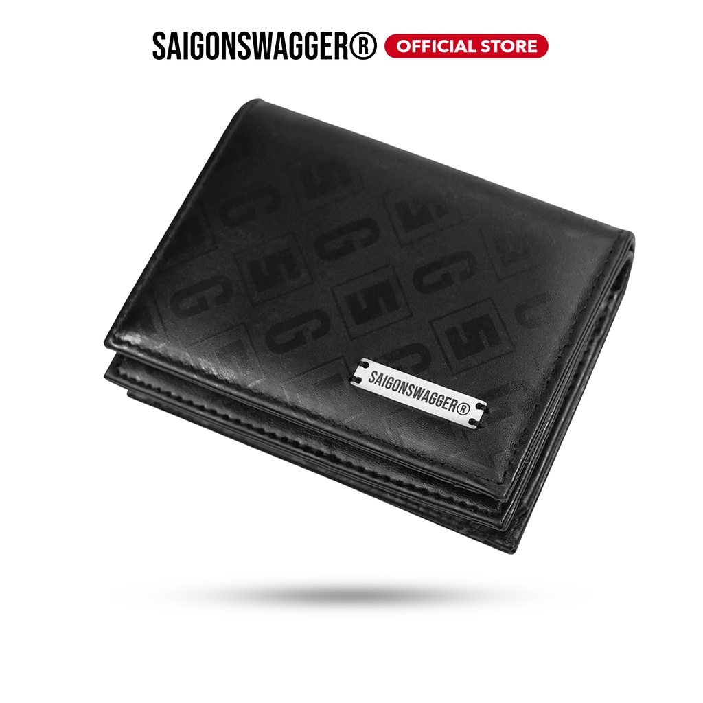 Ví Gập Đôi Nữ Da In SAIGON SWAGGER® Eclipse Fold Wallet