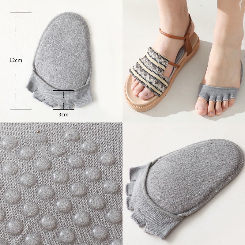 [Mới] Vớ Nửa Bàn Chân Chống Mài Mòn / Chống Trượt Mềm Mại Thoải Mái Để Mang Giày Cao Gót