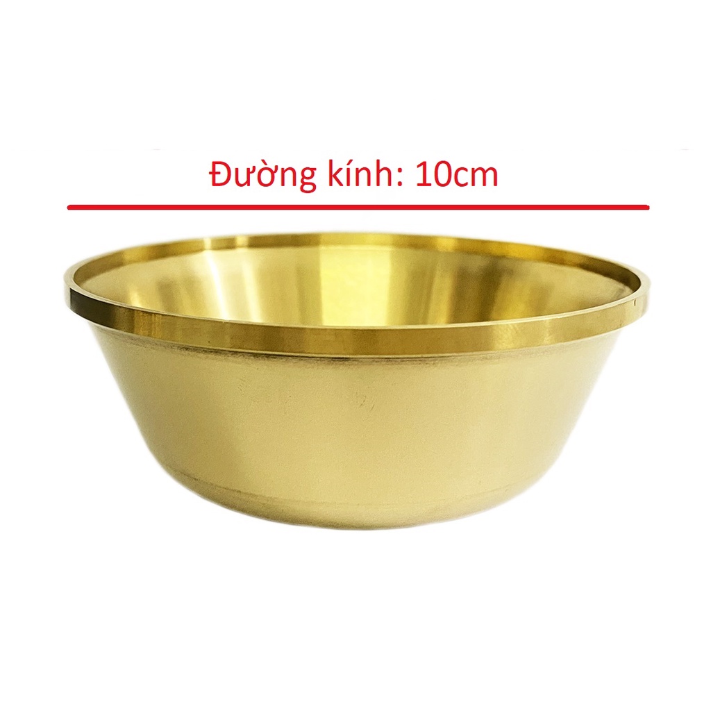 Bát Bự dùng để đựng dầu lưu ly cho ĐÈN Bấc BẢO LIÊN ĐĂNG phong cách Tây Tạng, chất liệu ĐỒNG THAU -