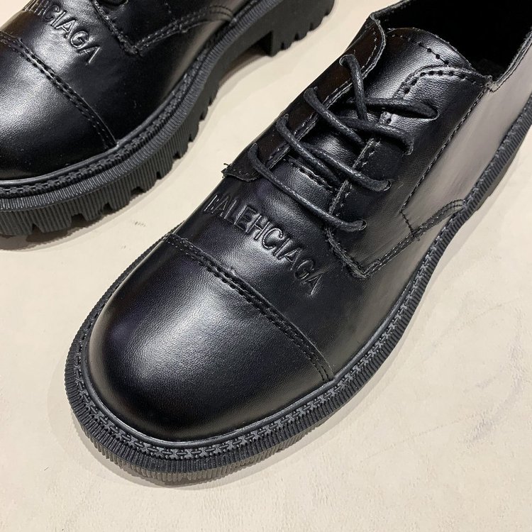Giày Oxford Nữ Đế Bằng Mũi Tròn Cột Dây Thời Trang