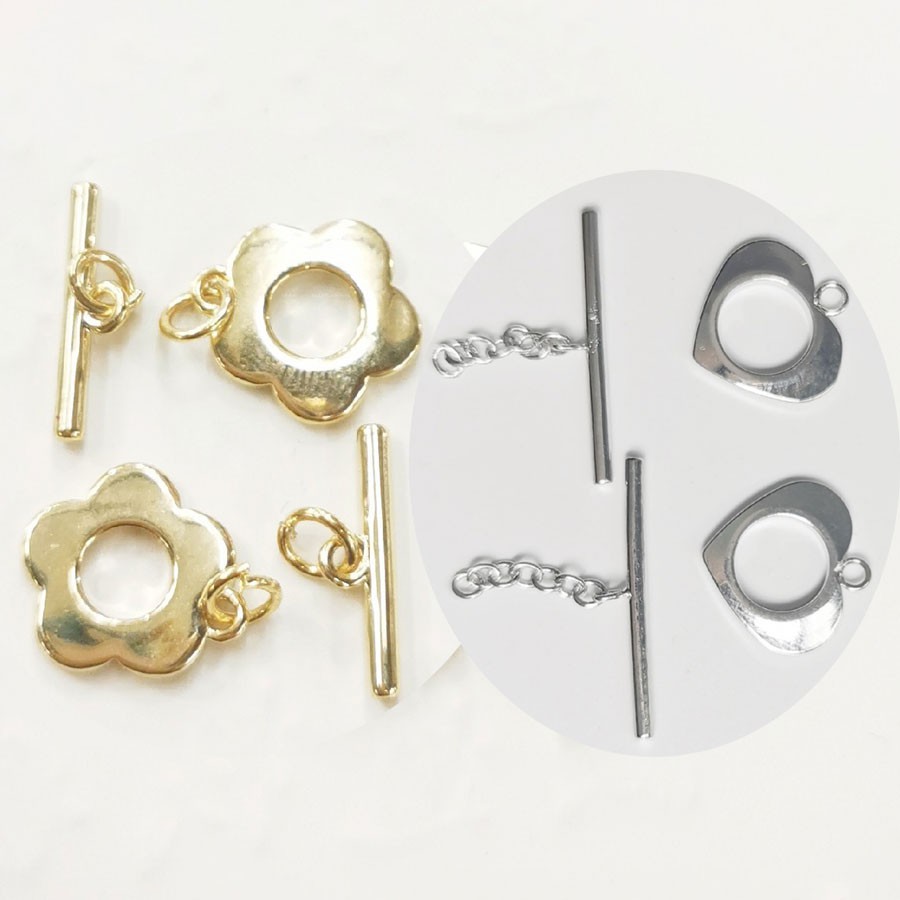 [K8C] Phụ kiện trang sức (DIY) - Chốt khóa OT Móc chéo làm vòng cổ vòng tay