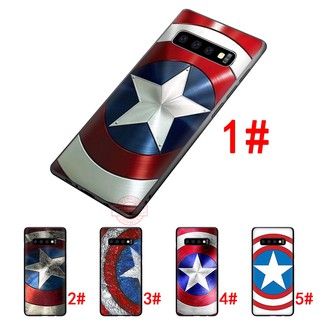 Ốp điện thoại in hình Captain America cho Samsung Galaxy S7 Edge S8 S9 S10 Plus Note 8 9