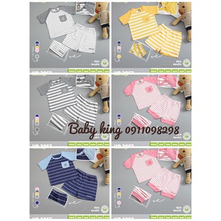 Bộ cộc tay quần đùi cài nút vai petit mới