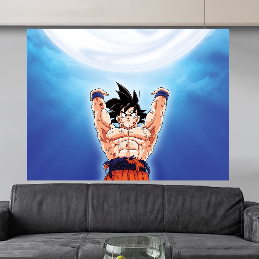 Dragon Ball Anime Nền Vải Goku Phong cách Nổ Treo Vải Thảm Phòng ngủ Phòng ngủ Ký túc xá Phòng ngủ Trang trí đầu giường Tường Che những gì bạn thấy là những gì bạn nhận được