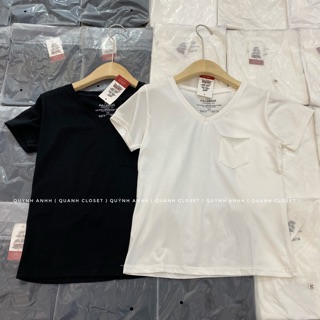 Áo phông trơn cổ tim Pull&B 👌🏻👌🏻👌🏻 chất liệu cực mát . Sẵn 2 màu đủ sz S M