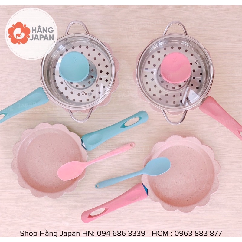 Bộ nồi chảo kèm xửng hấp