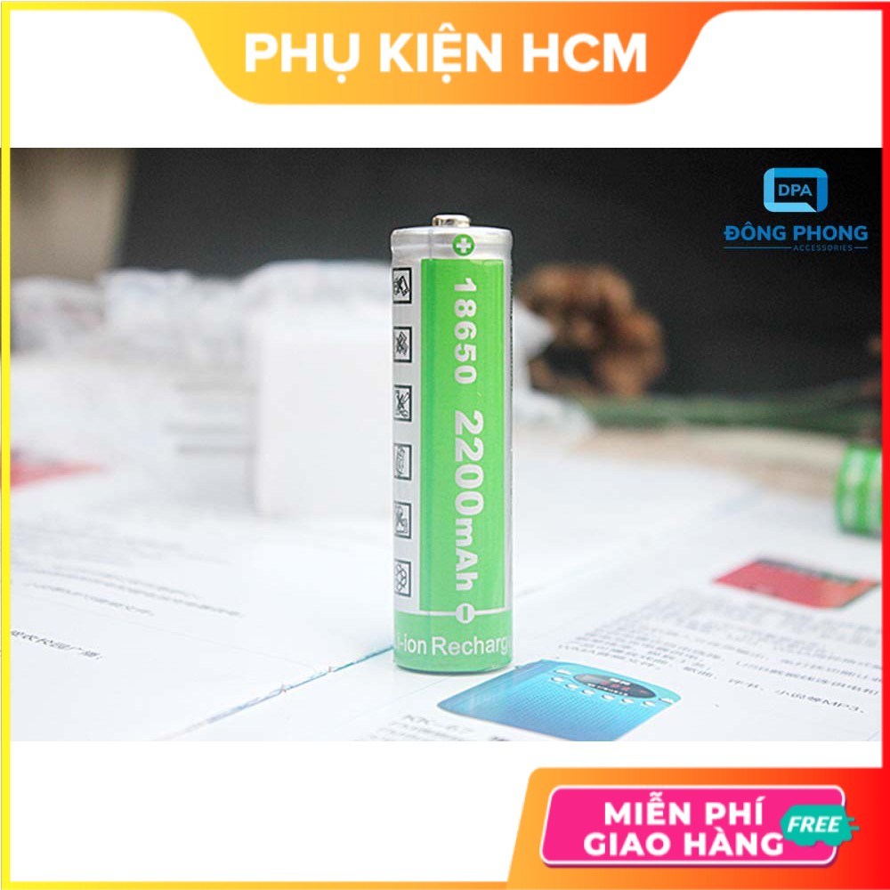 Pin Sạc 18650 4.2V 2200mAh ❣️FREESHIP❣️ Lithium-ion - Phụ Kiện HCM