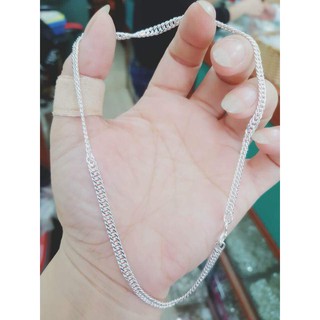 Dây chuyền bạc ta cho bé - dây kép