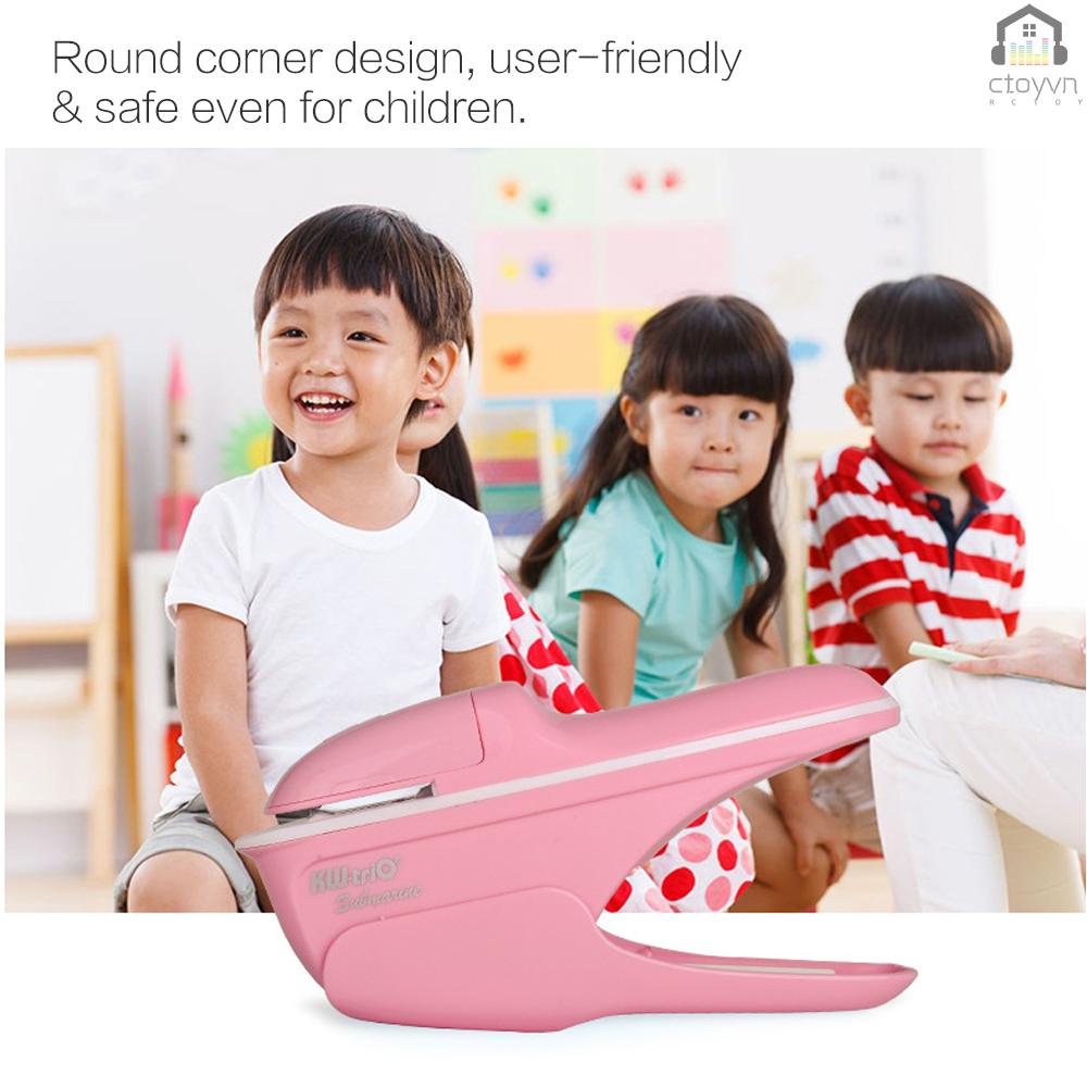 Dụng Cụ Dập Ghim Cầm Tay Mini An Toàn Không Cần Bấm Ghim 7 Tờ Cho Giấy Binding Commerci