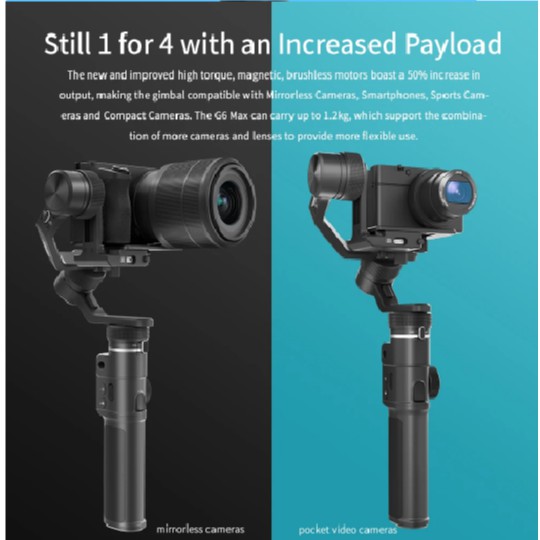 Gimbal Feiyu-Tech G6 Max - Dành cho máy ảnh , điện thoại, pocket camera ....Điều Khiển Gimbal thông qua Wifi/ USB | BigBuy360 - bigbuy360.vn
