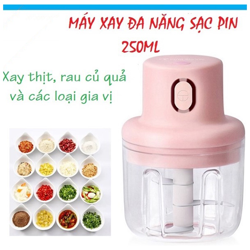 Máy xay cầm tay đa năng 3in1- Pin sạc điện