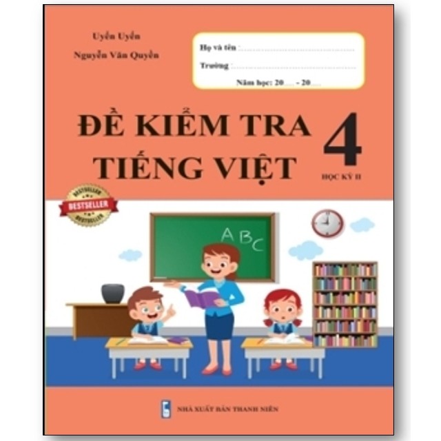 Sách - Combo Bài Tập Tuần và Đề Kiểm Tra - Toán và Tiếng Việt 4 - Cả Năm (8 cuốn)
