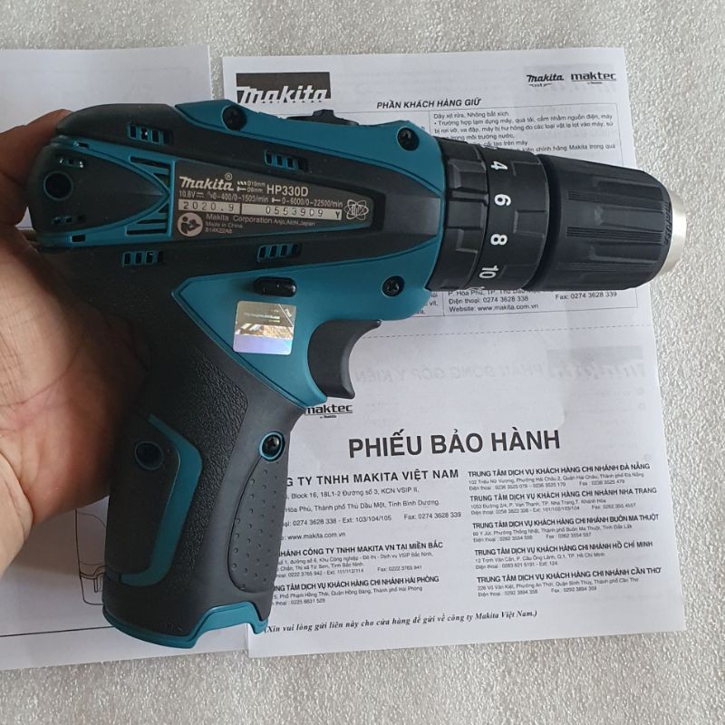 THÂN MÁY KHOAN 3 CHỨC NĂNG MAKITA HP330D - 10.8V. Hàng chính hãng