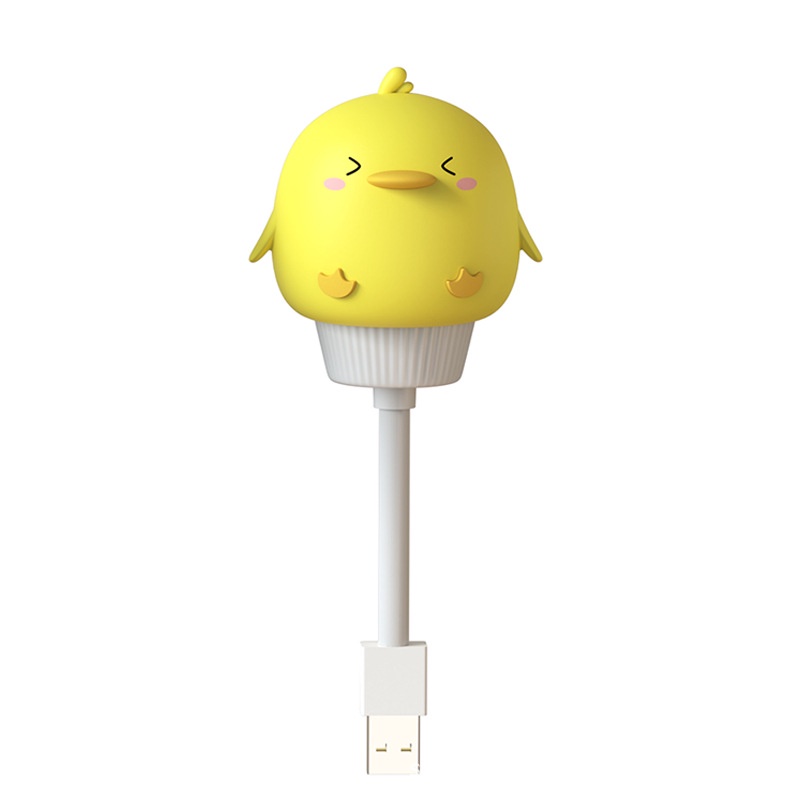 (Bán Buôn Sỉ) Đèn ngủ trang trí Thú Cưng USB có điều khiển Vịt con - Mèo Con - Gấu Trắng - Thỏ Hồng #denngu