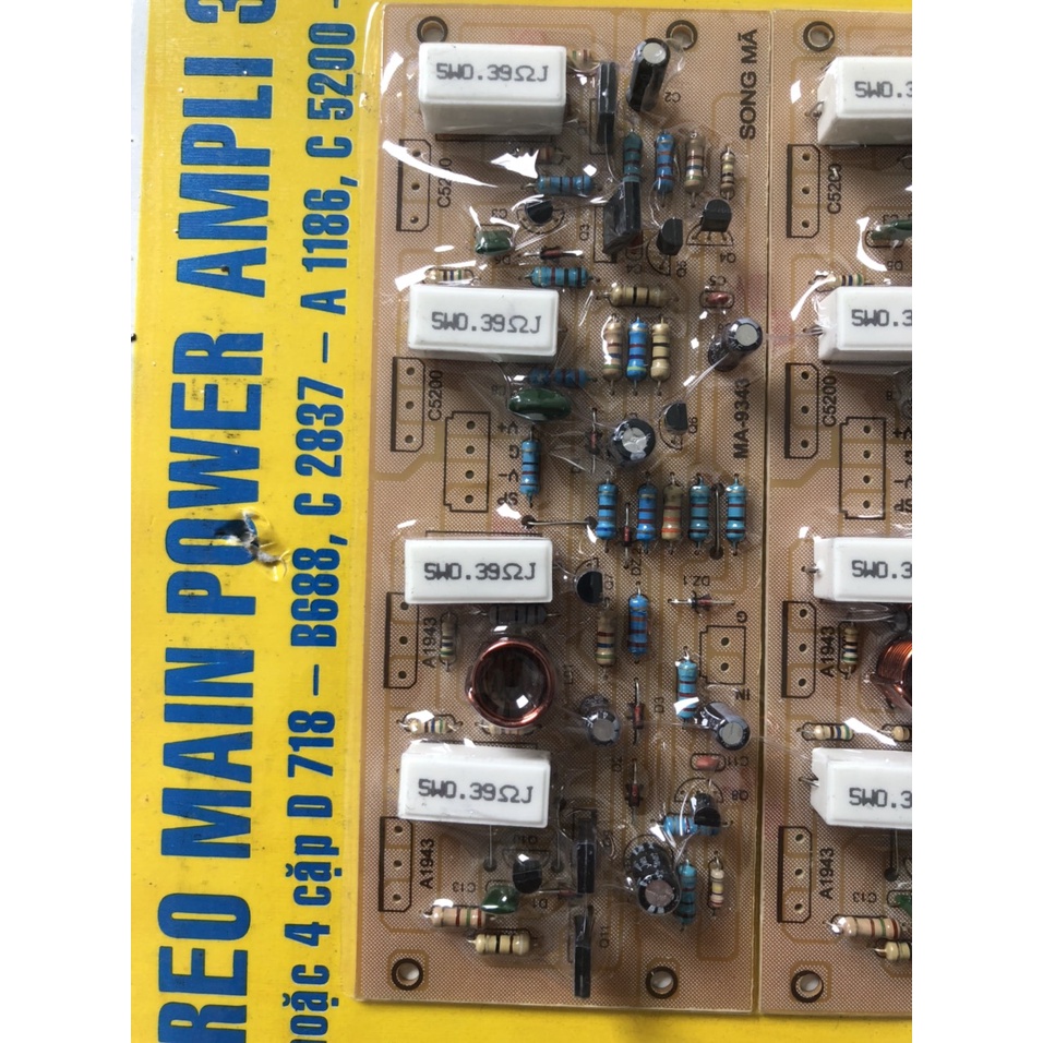 BO MẠCH AMPLY CÔNG SUẤT 8 SÒ 340W - SONG MÃ