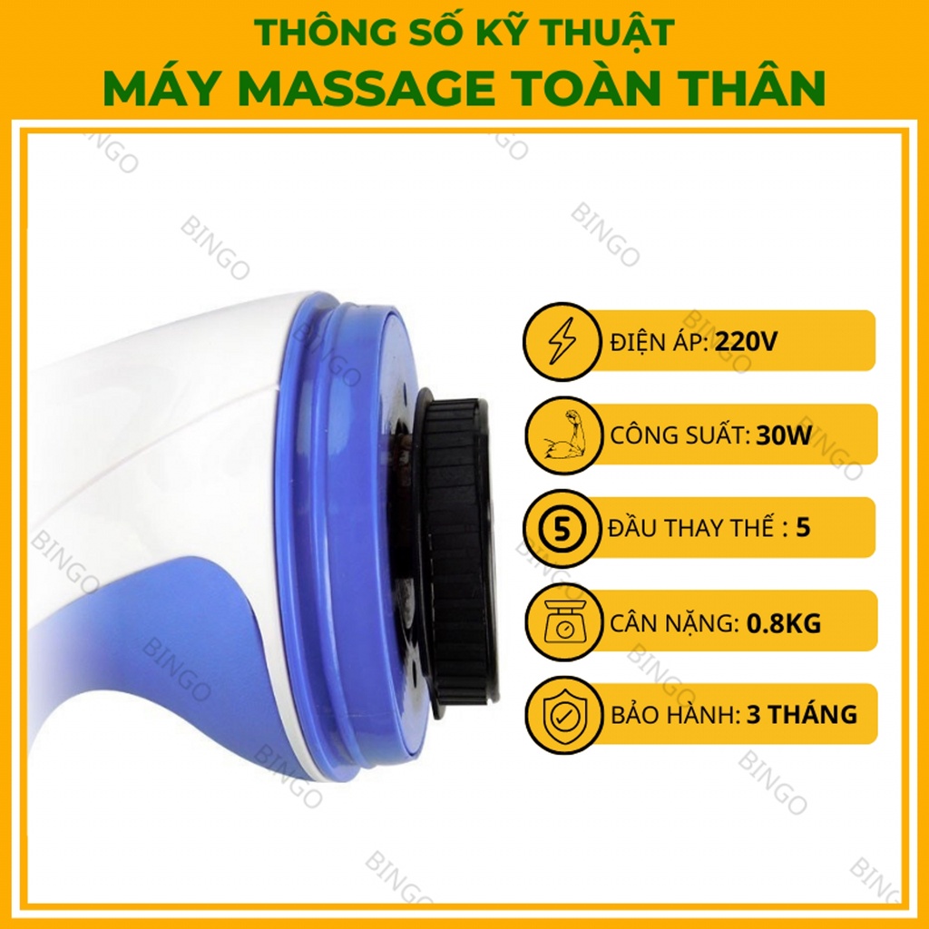 Máy massage cầm tay  Máy massage toàn thân Relax matxa bụng, lưng, cổ, tay, chân, vai - Đánh tan mỡ bụng
