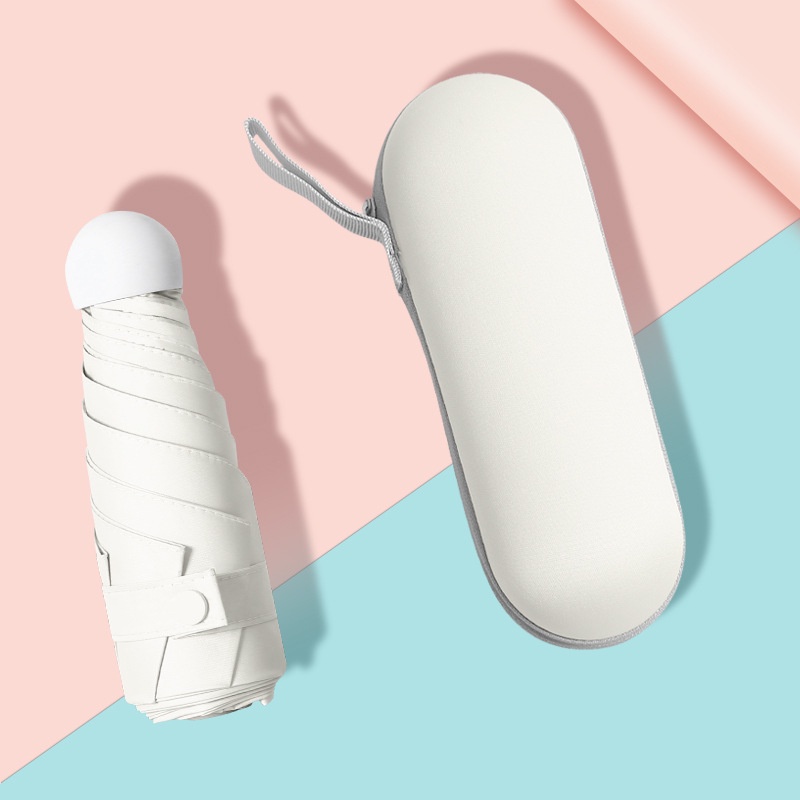 Dù mini Chống Nắng / Tia UV Dạng Xếp Hình Viên Thuốc mini Phong Cách Bắc Âu Sự Bảo Vệ